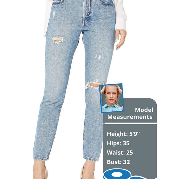 Levi's Premium 501 skinny lightly destroyed, like new. 27 28 inseam - Picture 3 of 13